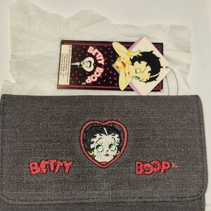 Betty Boop Gray Wallet with Red Accents